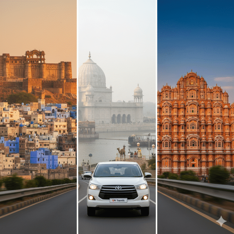 Jodhpur to Jaipur, Ajmer & Pushkar cab