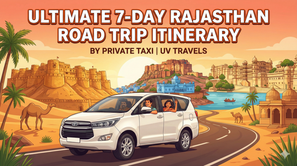 Ultimate 7-Day Rajasthan Road Trip Itinerary by Private Taxi UV Travels